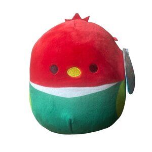 Squishmallow Emiliano Cinco de Mayo Green Red White Rooster Bird Mexico 7" NEW